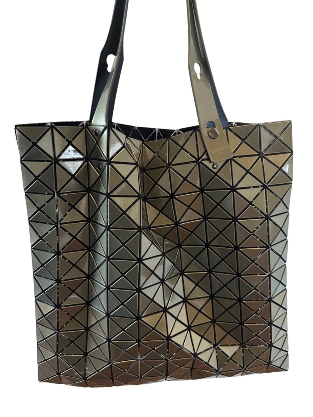 Bao Bao Issey Miyake Prism Large Olive Tote | Authentic | Excellent